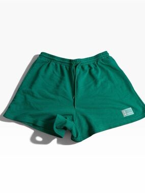 Mi Women's Emerald Green Athletic Knit Shorts